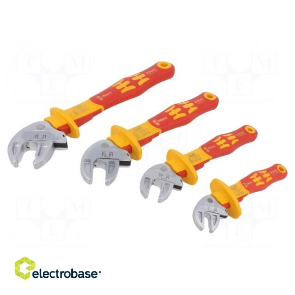 Wrenches set | insulated,adjustable,self-adjusting | 4pcs. image 1