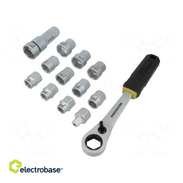 Key set | socket bits | Pcs: 14 | Mounting: 1/2" image 2