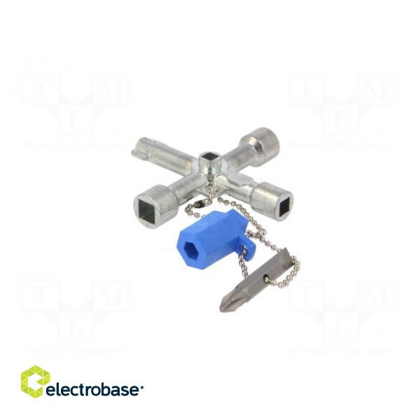 Wrench | for control cabinets | square 5--8 mm,7-8 mm triangle image 2