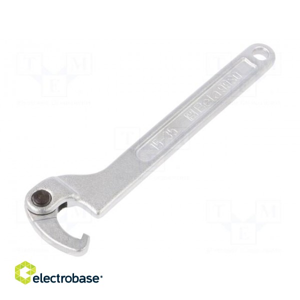 Wrench | hook,with joint | L: 168mm | Spanner: 15÷35mm