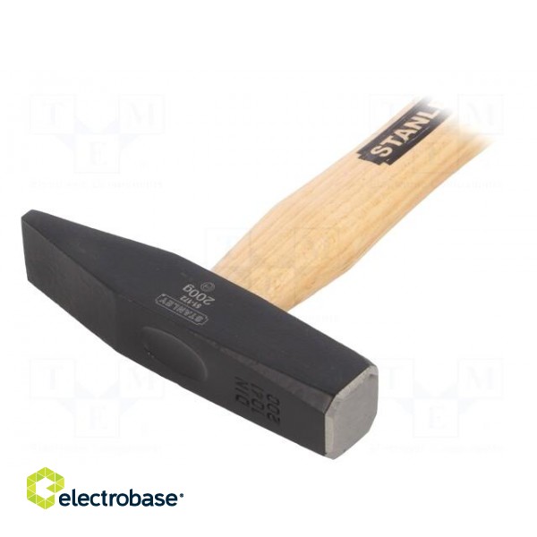 Hammer | 200g | 19mm | carbon steel | wood (ash) image 2