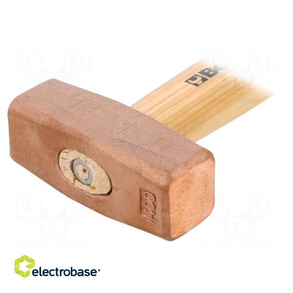 Hammer | 260mm | 400g | copper | wood image 2
