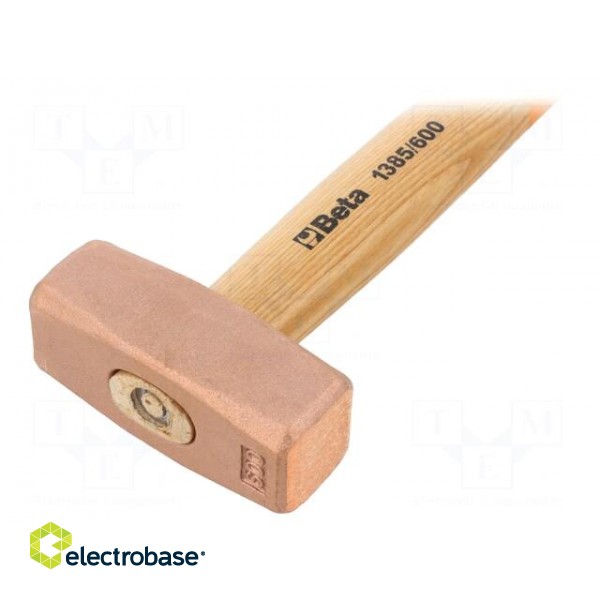 Hammer | 270mm | 600g | copper | wood фото 2