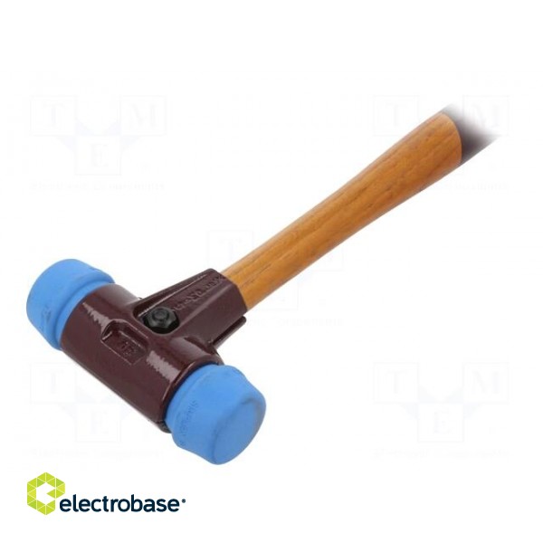 Hammer | 295mm | W: 90mm | 350g | 30mm | round | elastomer | wood | SIMPLEX image 2