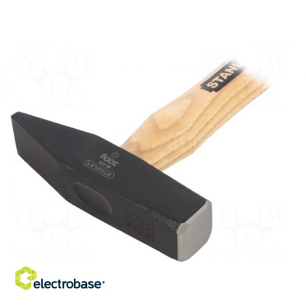 Hammer | 300g | 23mm | carbon steel | wood (ash) image 2
