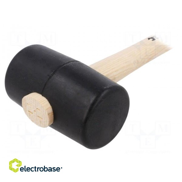 Hammer | 320mm | 317g | 55mm | round | rubber | wood | Shore hardness: 90 image 2