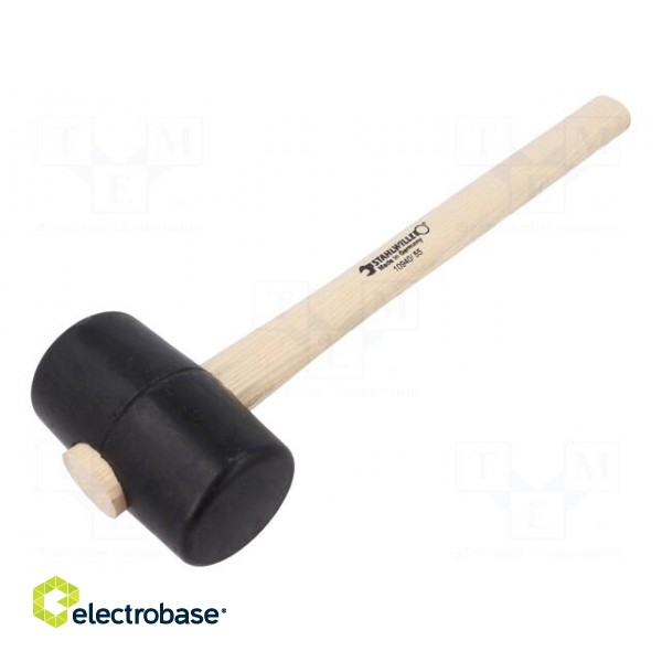 Hammer | 320mm | 317g | 55mm | round | rubber | wood | Shore hardness: 90 image 1