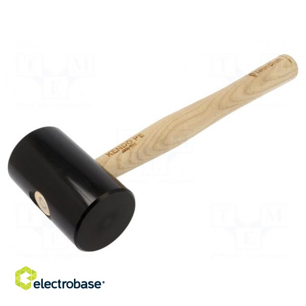 Hammer | 340g | 60mm | round | polyurethane | wood (ash) | KENDO
