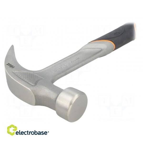 Hammer | carpenter | 343mm | W: 132mm | 810g | 30mm | round | steel image 2