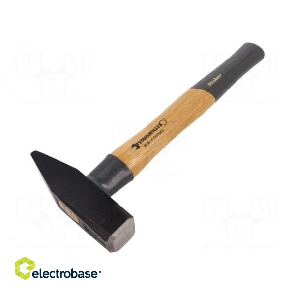 Hammer | 350mm | 800g | wood (hickory) | Application: metalworks image 1
