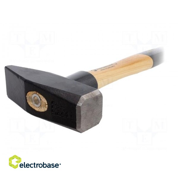 Hammer | 380mm | 1.5kg | wood (hickory) | Application: metalworks image 2