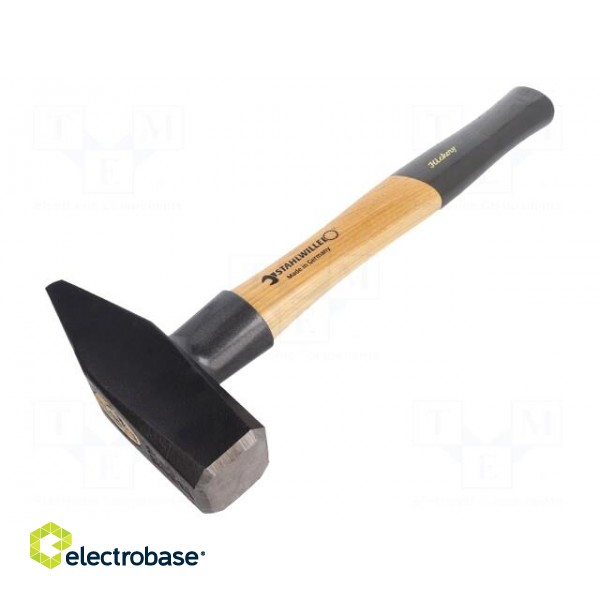 Hammer | 380mm | 1.5kg | wood (hickory) | Application: metalworks image 1