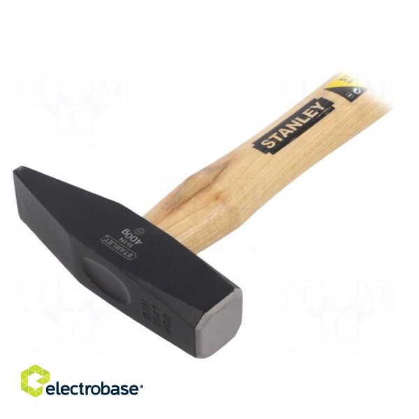 Hammer | 400g | 25mm | carbon steel | wood (ash) image 2