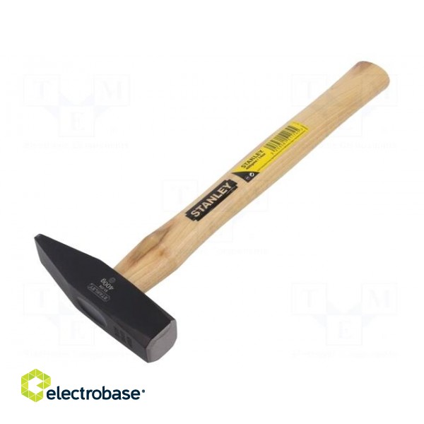 Hammer | 400g | 25mm | carbon steel | wood (ash) фото 1