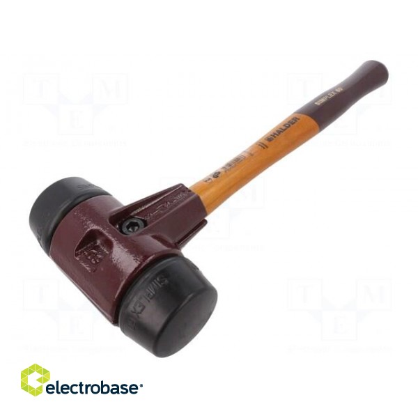 Hammer | 405mm | W: 150mm | 1.55kg | 60mm | round | rubber | wood | SIMPLEX фото 1