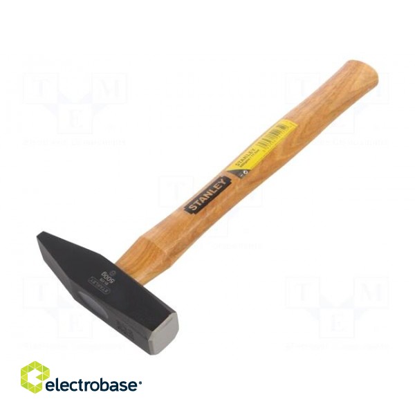 Hammer | 500g | 27mm | carbon steel | wood (ash) image 1