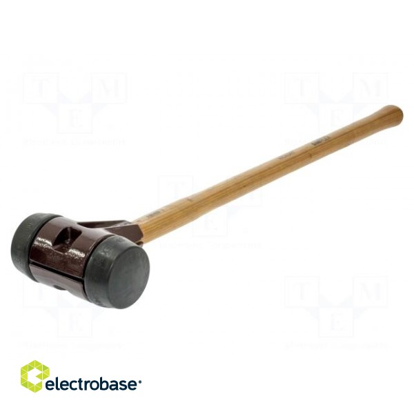 Hammer | 800mm | W: 175mm | 3.27kg | 80mm | round | rubber | wood | SIMPLEX