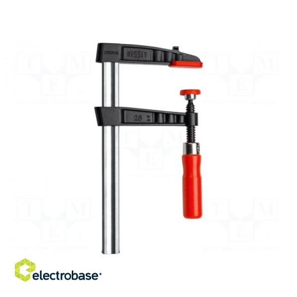 Parallel clamp | cast iron | with handle | Grip capac: max.250mm
