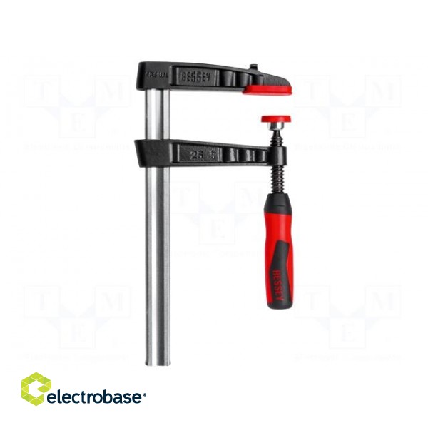 Parallel clamp | cast iron | with handle | Grip capac: max.160mm