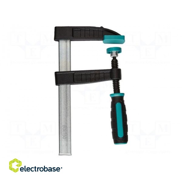 Universal clamp | cast iron | Grip capac: max.150mm | D: 80mm | wood image 1