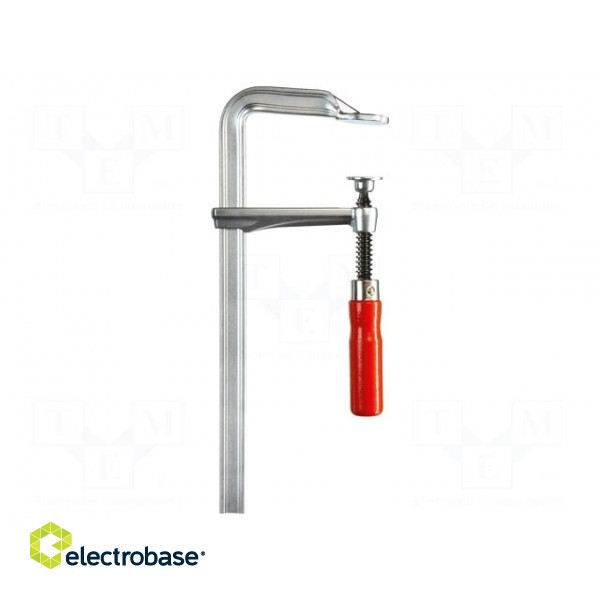 Universal clamp | steel | with handle | Grip capac: max.200mm