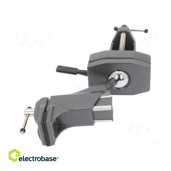 Vice | aluminium | Jaws width: 50mm | with ball joint | 1.45kg image 3