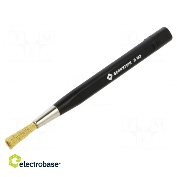 Brush | brass | for cleaning contacts фото 1