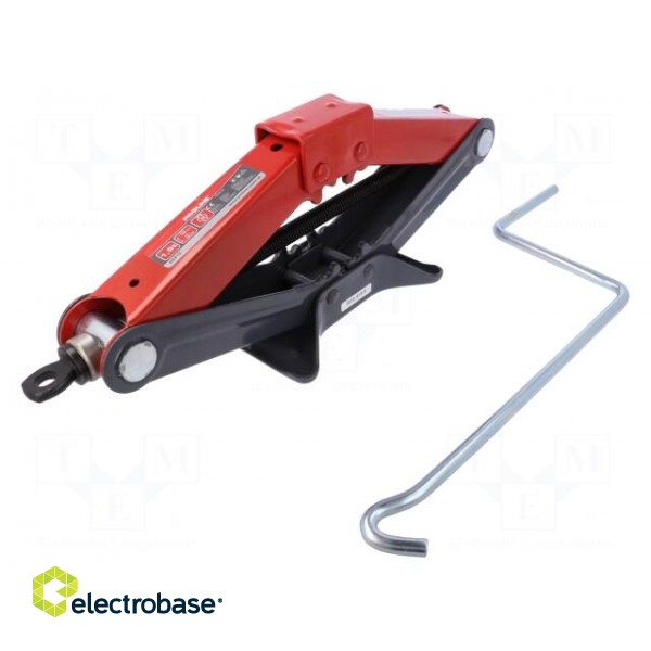 Scissors car jack | 1500kg | Hmin: 95mm | Hmax: 390mm