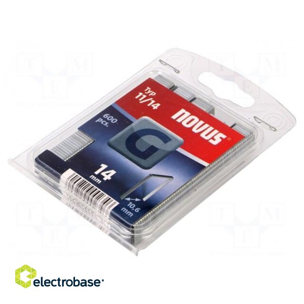 Staples | Width: 10.6mm | L: 14mm | 600pcs | TYP G 11 image 2