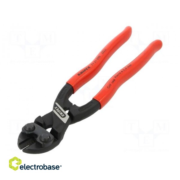 Pliers | cutting | blackened tool,plastic handle | CoBolt® paveikslėlis 1