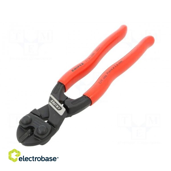 Pliers | cutting | blackened tool,plastic handle | CoBolt® paveikslėlis 1