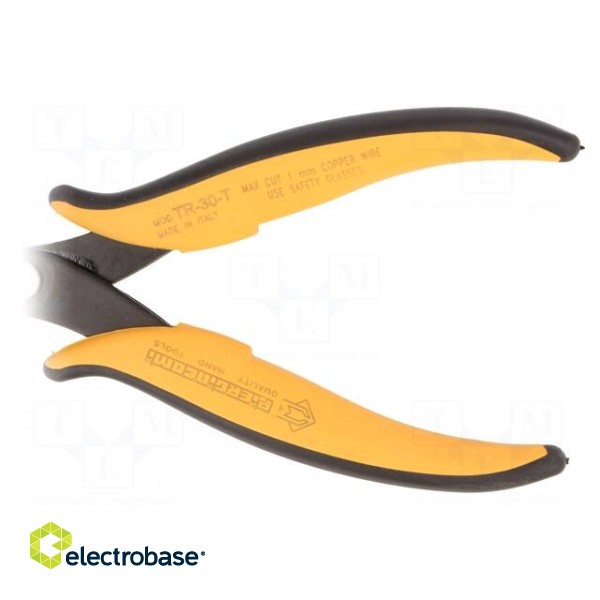 Pliers | cutting,miniature,curved | 137mm | with small chamfer image 2