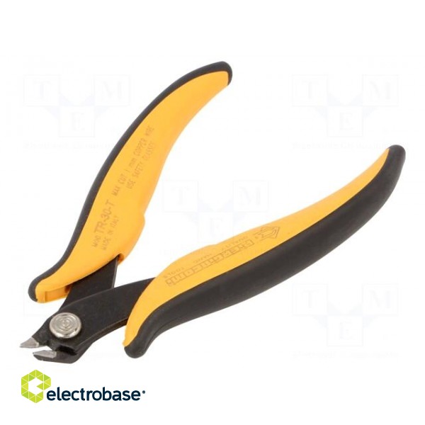 Pliers | cutting,miniature,curved | 137mm | with small chamfer image 1
