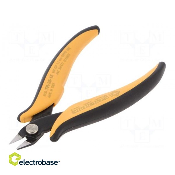 Pliers | cutting,miniature,curved | 138mm | with small chamfer image 1