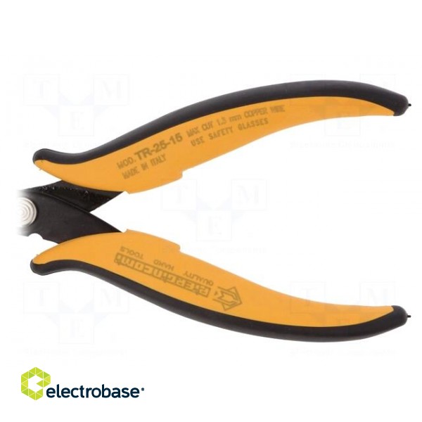 Pliers | cutting,miniature,curved | 138mm | with small chamfer фото 2
