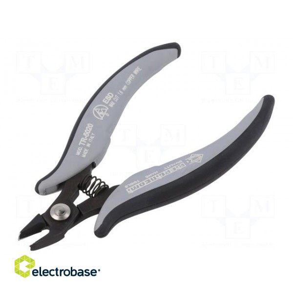 Pliers | cutting,miniature,curved | ESD | 138mm image 1