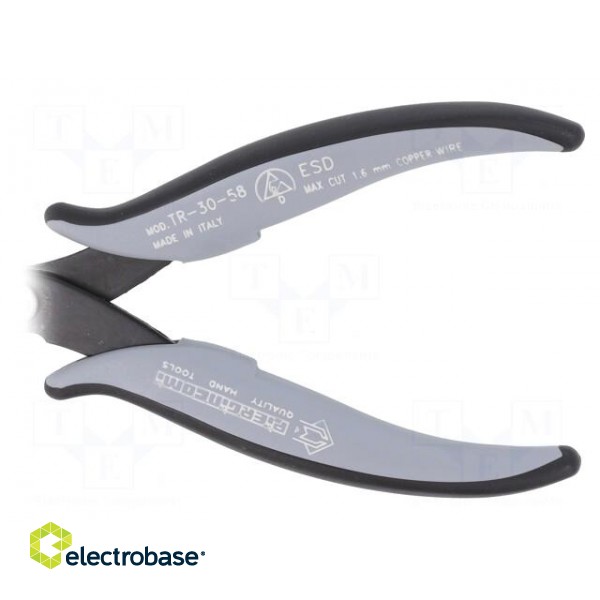 Pliers | cutting,miniature,curved | ESD | 138mm | with small chamfer image 2