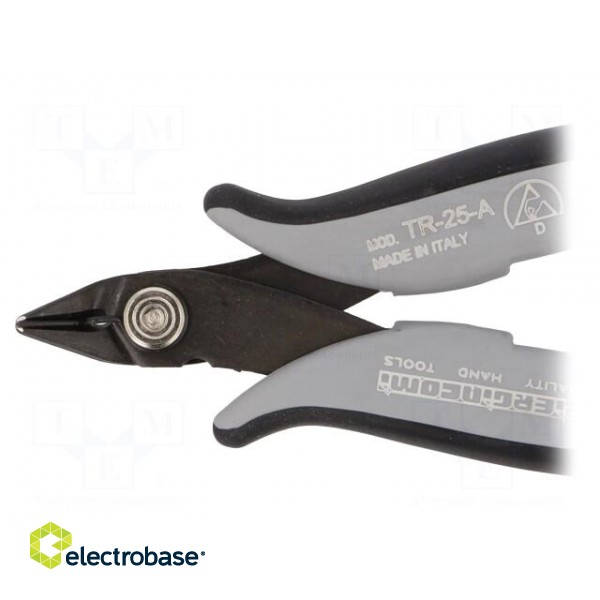 Pliers | cutting,miniature,curved | ESD | 138mm | with small chamfer paveikslėlis 2