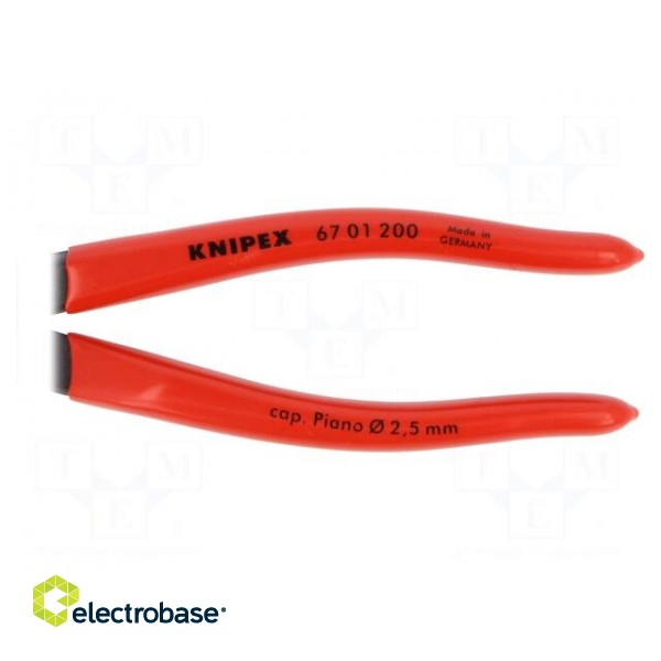 Pliers | end,cutting | 200mm | with side face image 2