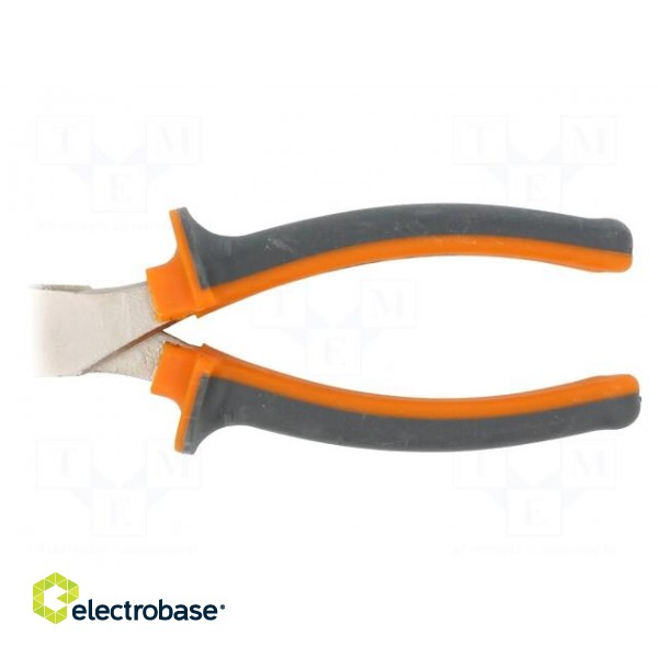 Pliers | end,cutting | anti-slip handles,satin | 160mm image 2