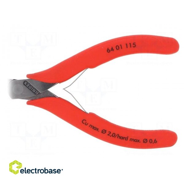 Pliers | end,cutting | plastic handle | Pliers len: 115mm image 2