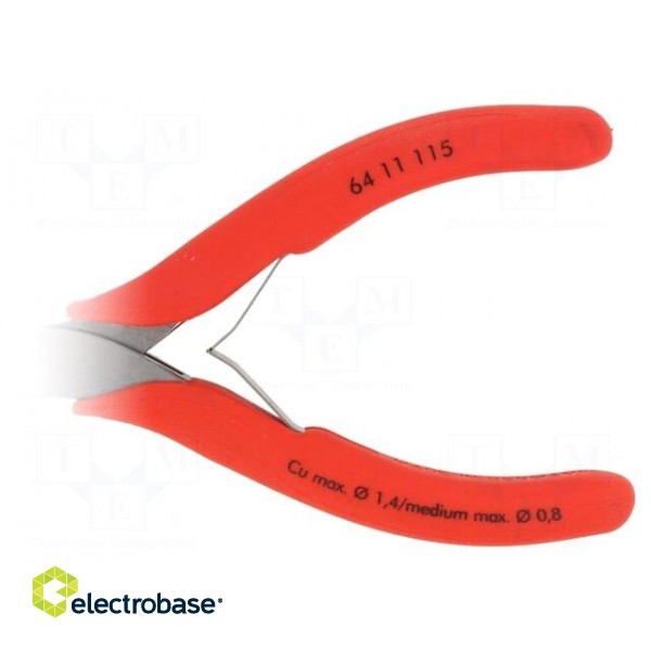 Pliers | end,cutting | handles with plastic grips | 115mm image 4