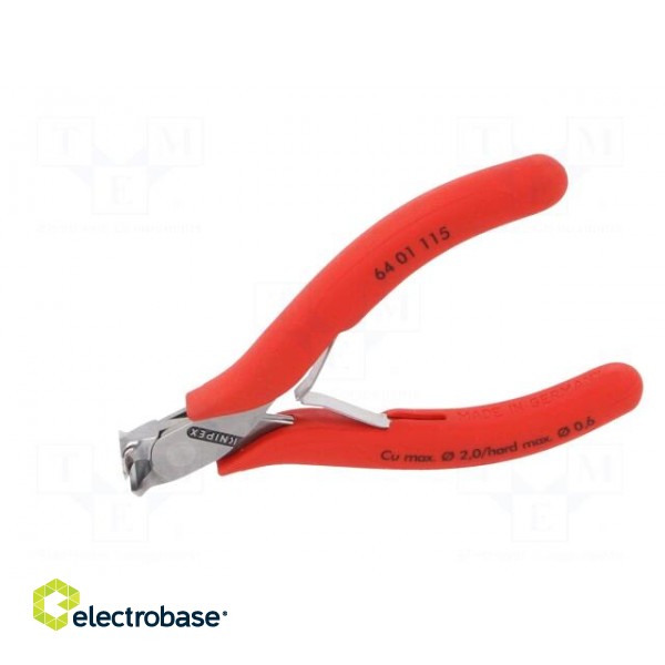 Pliers | end,cutting | plastic handle | Pliers len: 115mm paveikslėlis 6