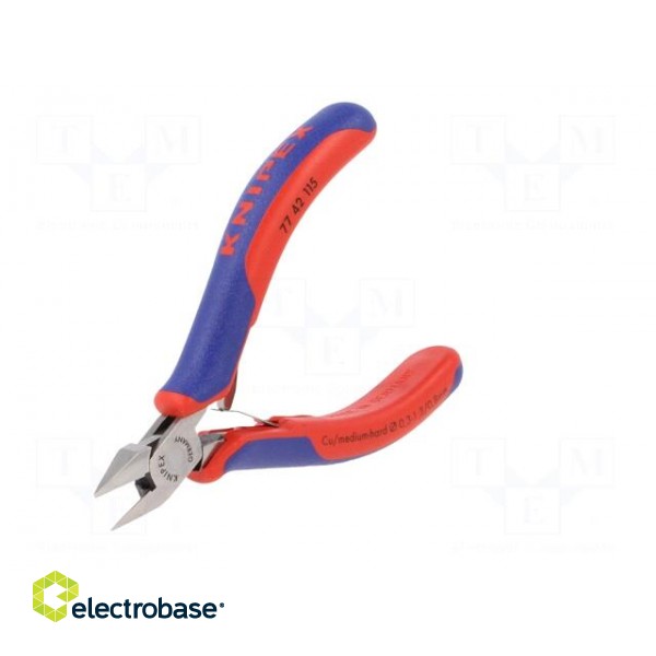 Pliers | side,cutting | Pliers len: 115mm | Cut: with small chamfer image 6