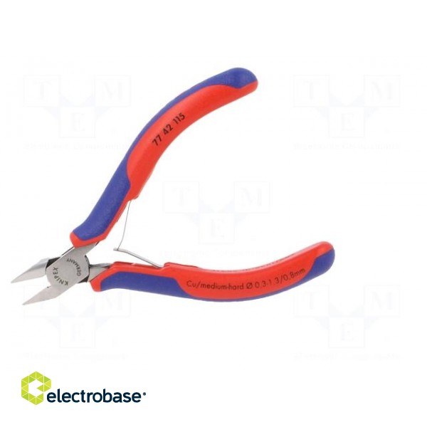 Pliers | side,cutting | Pliers len: 115mm | Cut: with small chamfer image 7