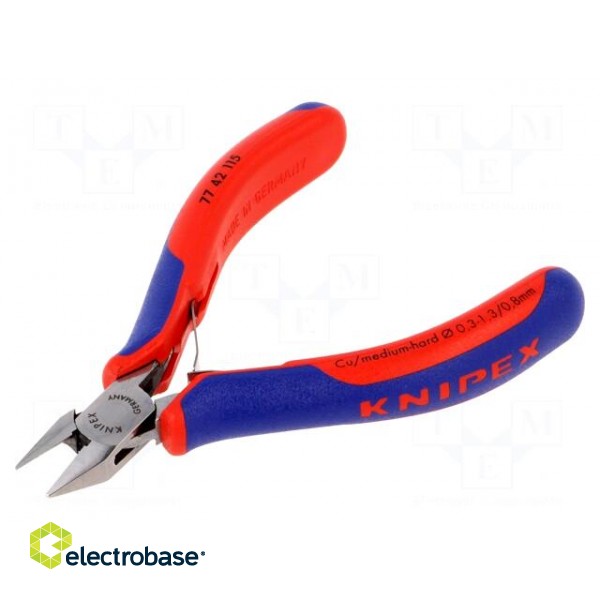 Pliers | side,cutting | Pliers len: 115mm | Cut: with small chamfer image 1