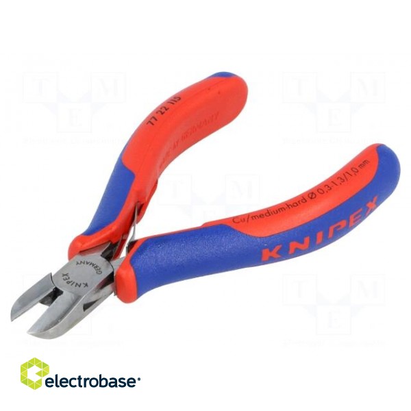 Pliers | side,cutting | Pliers len: 115mm | Cut: without chamfer image 1