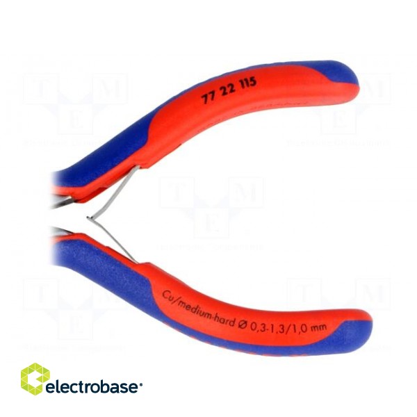 Pliers | side,cutting | Pliers len: 115mm | Cut: without chamfer image 4