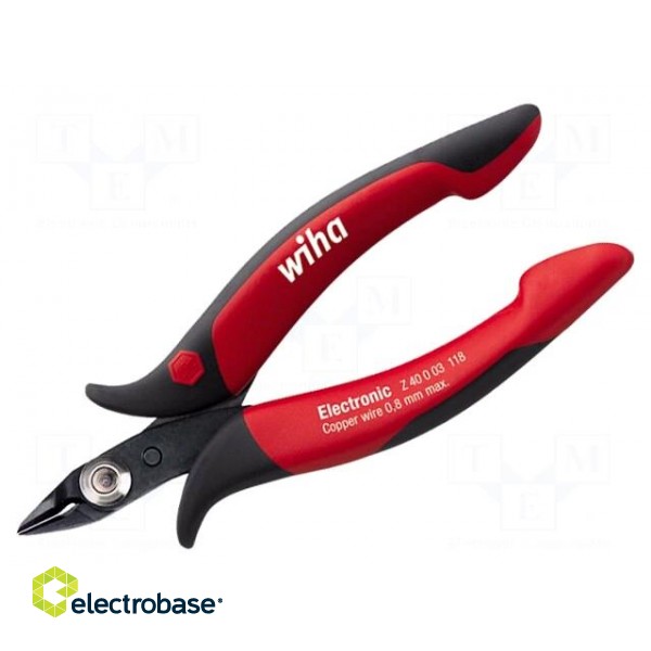 Pliers | side,cutting | Pliers len: 118mm | Cut: without chamfer image 1