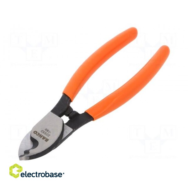 Pliers | side,cutting | forged,PVC coated handles | industrial image 1